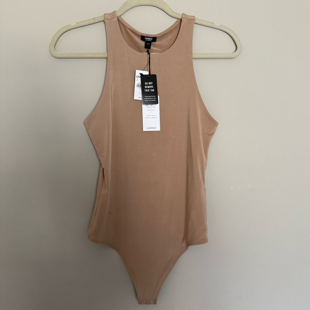 Express Tan Sleeveless Bodysuit